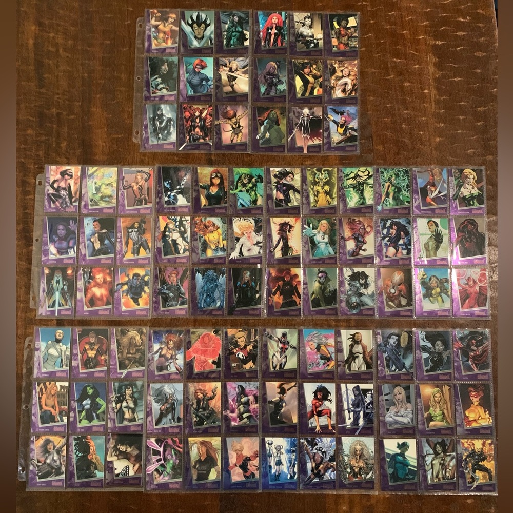 Ritterhouse Women Of Marvel 1-90 Trading Cards Set